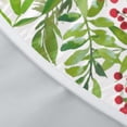 thumbnail image 6 of Winter Round Fitted Tablecloth Best for 40"-44" Xmas Red Berries Christmas Table Cloth Elastic Edge Waterproof Stain Resistant Washable Holiday Green Leaves Holly Table Cover for Party Picnic Decor, 6 of 8