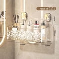 thumbnail image 3 of Aedtie Rack Kitchen And Bathroom With Household Wall Mounted Shelves Perforated Hanging Basket Multifunctional Storage Basket, 3 of 9