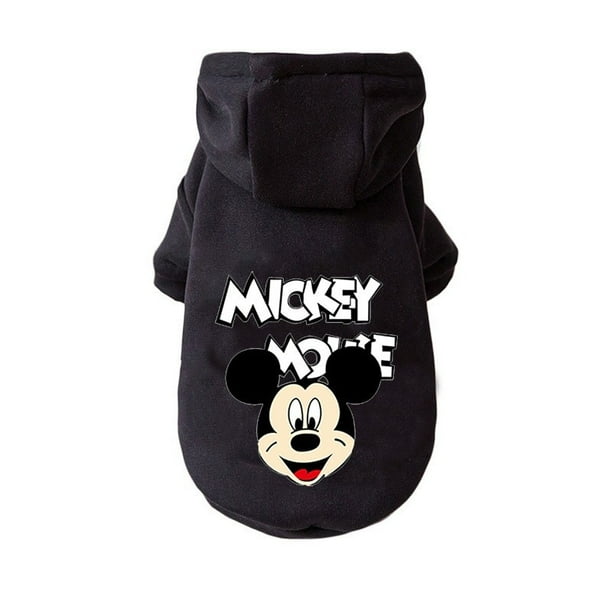 Disney Mickey Mouse Dog Hoodie Pet Cartoon Mickey Minnie Jacket Fall Winter Outdoor Clothes Small And Medium sized Dog Sweater