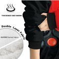 thumbnail image 4 of BlessLiving Wearable Blanket Hoodie for Kids, Oversized Sherpa Fleece Sweatshirt Blanket, 60x40", 4 of 8