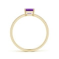 thumbnail image 2 of ANGARA Natural 0.25 Ct. Amethyst with Diamond Solitaire Ring in 14K Yellow Gold for Women (Ring Size: 5.5), 2 of 7