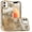 Gold, variant on For iPhone 12 & iPhone 12 Pro Butterfly Freedom Shimmer Glitter Thick TPU Case Cover - Rose Gold