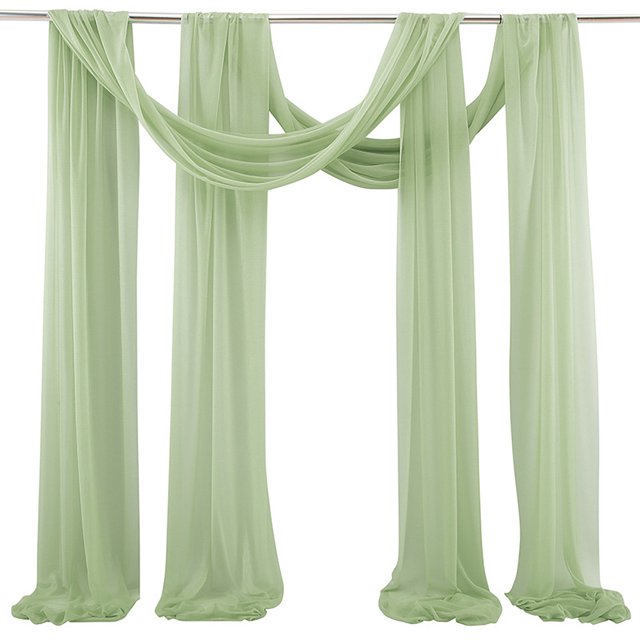 LCXmlly Ensemble de Rideaux de Fond pour Poêle à Rôtir (2 Pcs) Paillettes Résistant à la Décoloration Sans Plis Doux Élégant Décoration de Mariage Extérieure