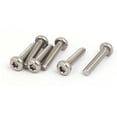 thumbnail image 1 of Unique Bargains M6x30mm 304 Stainless Steel Button Head Torx Socket Cap Screws Fasteners 6pcs, 1 of 1