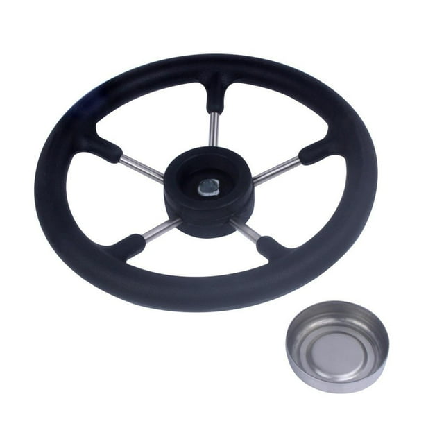 Volante para barco, accesorio universal para vehículos acuáticos, pomo de dirección profesional de 13,5 pulgadas para embarcaciones marinas.