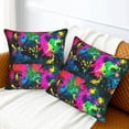thumbnail image 6 of Home Throw Pillow Covers Colorful-Paint-Splatter Square Thick Throw Pillow Covers Fine Textured Couch Cushion Case for Sofa Home Decor Set of 2, 6 of 7