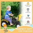 thumbnail image 4 of Aosom Kids Ride on Excavator, Pedal Excavator Ride on Toy for 3 Year Old, 4 of 9
