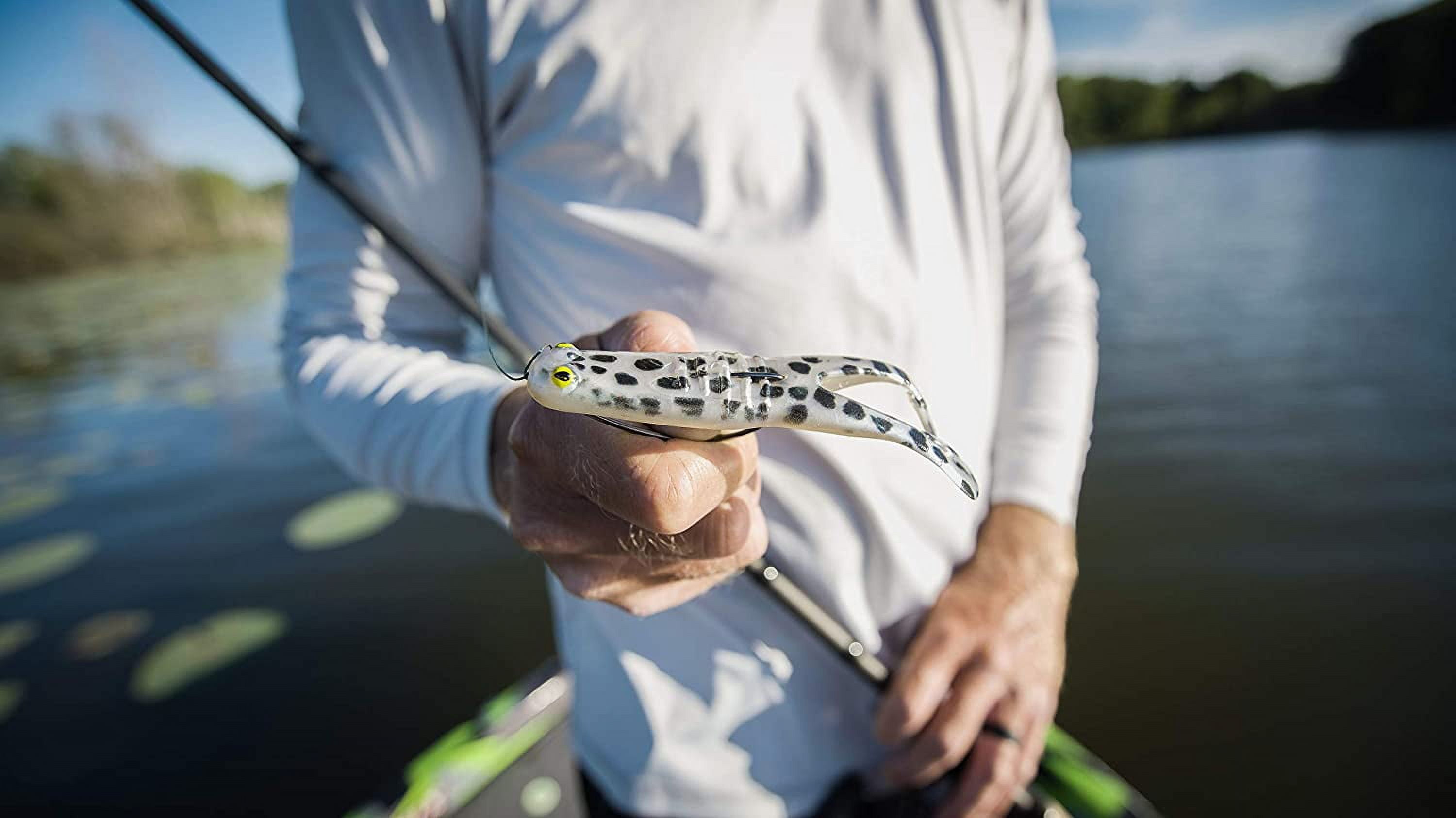 Berkley PowerBait® Buzz'n Speed Toad Fishing Soft Bait 4 1/4 In., 11 cm HD Natural Leopard Fishing Lure
