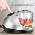 thumbnail image 6 of La Reveuse Electric Mini Food Chopper with 1.3-Cup Prep Bowl Silver, 6 of 7