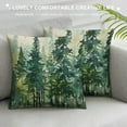thumbnail image 3 of Leisuo Watercolor Dark Green Tree Pillow Covers , Nature Themed Christmas Throw Pillow Covers Rustic Forest Pillowcase Decor for Indoor Outdoor Home Sofa Bedroom Living Room, 3 of 5