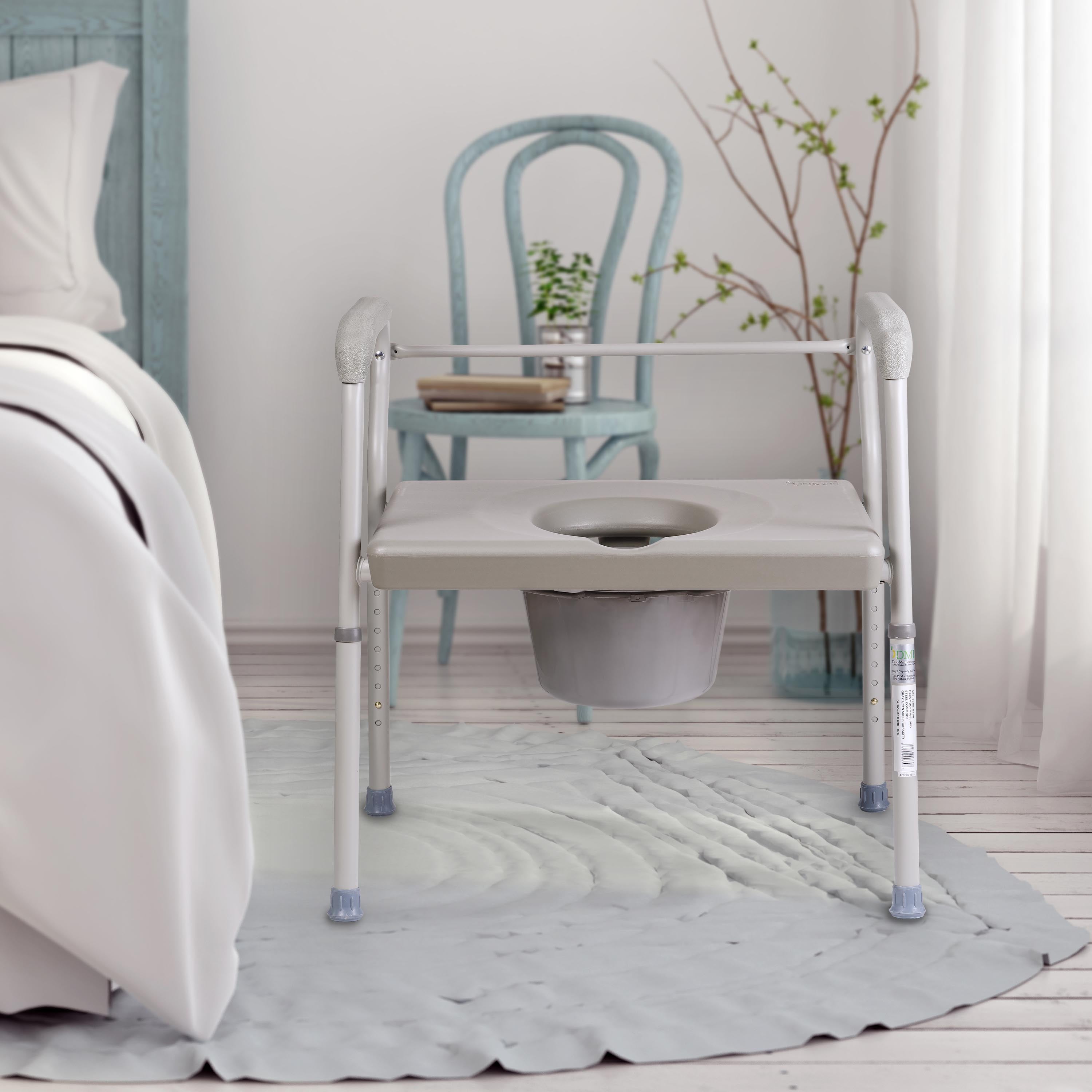 Dmi bariatric bedside commode hot sale