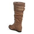 thumbnail image 3 of Wild Diva DK98 Women Suede Slouch Knee High Sweater Cuff Wedge Riding Boot, 3 of 5