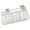 White Three Grid, variant on Durable Metal Wire Hanging Basket Space Saving Wall Basket Storage Organizers for Organizing Snacks and Spices