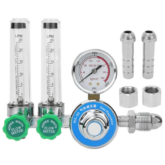 Argon Flowmeter, 0-25L/min G5/8-14 Male Thread Argon Regulator, For Gas Cylinder Manufacture