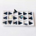 thumbnail image 1 of ZOUSSIQI Rhinestone Triangle Flat Back Crystal Glass NO Hotfix Sew On Rhinestones Crystal for Decoration Dress Clothing Jewelry Accessories - (Color: Montana/Size: 16mm-36pcs) CA919-42130, 1 of 2