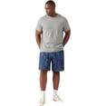 thumbnail image 5 of GINGTTO Men's Baggy Loose Fit Frosted Wash 9" Denim Shorts, 5 of 10
