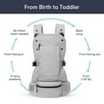 thumbnail image 3 of Colugo Baby Carrier - Baby Carrier Newborn to Toddler, Toddler Carrier, Adjustable, Cool Grey, 3 of 5