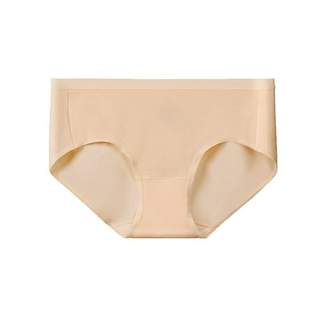 Women s Seamless Briefs Women s Silk Crotch Comfortable Mid Waist Underwear Womens Underwear Packs Bikini Workout Underwear plus Size Seamless Underwear Women Women s Novelty Underwear Open Panties