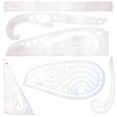 thumbnail image 4 of GOOHOCHY Regla de costura de plástico de 6 piezas, regla de corte curvo para ropa, práctica regla de costura, regla de prueba para ropa, 4 of 8
