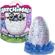 Hatchimals Hatching Egg Interactive Creature Owlicorn Baby Toy, Pink/Blue