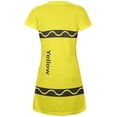 thumbnail image 2 of Costume de Craie de Cire Jaune Robe Juniors Col en V, 2 of 2