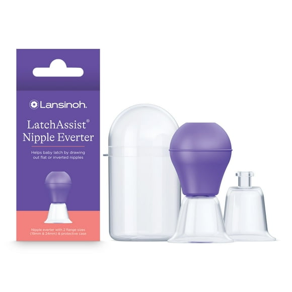 Nipple Everter Lansinoh LatchAssist para amamantar con funda