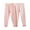 Pink, variant on Mikilon Kids Warm Pants Size 2-11 Years Solid Color 2 Package Long Pants Comfortable Elastic Waist Pants
