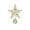 Silver, variant on Christmas Star Tree Topper Lighted Christmas Decoration Five Pointed Star Lamp Iron Star Decoration Christmas Tree Luminous Tree Top Star Tree Toppers Christmas Decorations