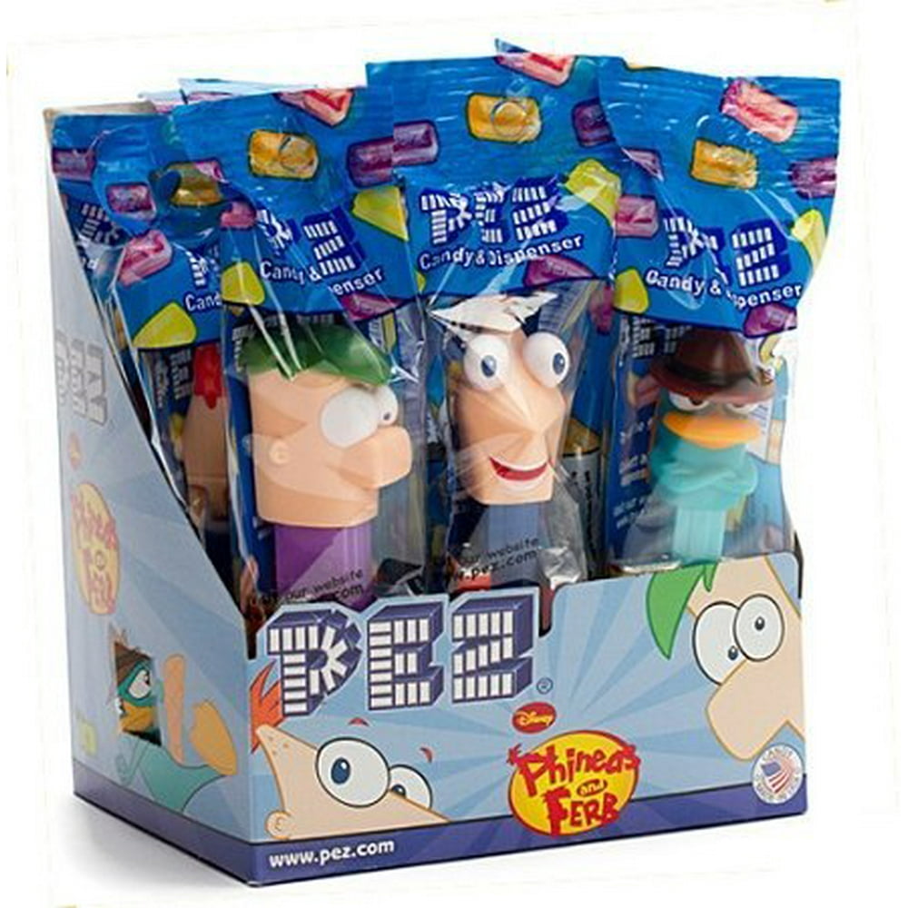 Pez Disney Phineas and Ferb Candy Dispensers (Pack of 12)