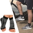 thumbnail image 2 of 2 Pairs Ankle Brace Compression Sleeves - 8-15 mmhg Open Toe Compression Socks with Arch Support for Women & Men , Relief for Swelling, Plantar Fasciitis, and Sprains – Step into Comfort and Stability, 2 of 6