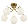 thumbnail image 4 of Marco 6-Light Ceiling Light in Warm Brass, 4 of 6