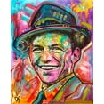 thumbnail image 2 of Dean Russo Collection 26x32 Black Ornate Wood Framed with Double Matting Museum Art Print Titled - Frank Sinatra I, 2 of 4