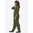 thumbnail image 3 of Jessica London Women's Plus Size 2-Piece Stretch Knit Cargo Set, 3 of 6