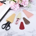 thumbnail image 6 of Uxcell 4"x2.2" PU Leather Scissors Sheath Cover Protector for Eyebrow Trimming Beauty Tool, Grey 6 Pack, 6 of 6