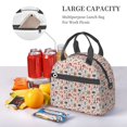 thumbnail image 5 of Naloa Paris Print Lunch Bag for Women & Men Insulated Lunch Box or Cooler Lunch Tote Bags for Work, Travel, Outdoor, 5 of 5
