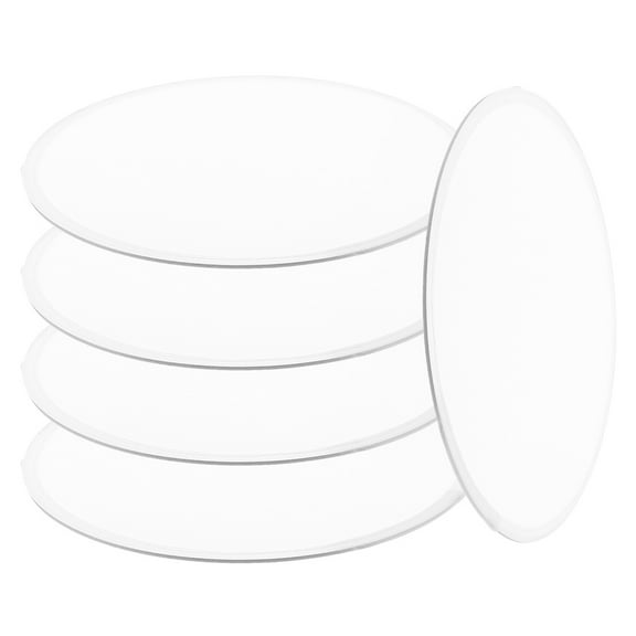 Masteelf 5 Pcs Handheld Folding Fans Portable Personal Cooling Fans White 25x25x0.2cm