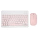 thumbnail image 1 of Juego de teclado inalámbrico y ratón, teclados de ordenador de 10 pulgadas, Combo de ratón para tableta, teléfono móvil, ordenador, color rosa, 1 of 8