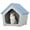 Blue, variant on Bifanuo Weatherproof Outdoor Cat House - Insulated Resin Shelter for Indoor & Feral Cats