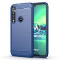 thumbnail image 1 of Funda de fibra de carbono a prueba de golpes para Motorola Moto G9 Plus Play G8 E6 E5 G6 G7 Play Plus One Macro Action E6s, funda parachoques xuanjing unisex, 1 of 2