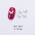 thumbnail image 1 of Joyas para decoración de uñas Mariposa de metal 3D Accesorios para uñas Mariposa hueca Micro diamante Uñas de diamante, 1 of 6