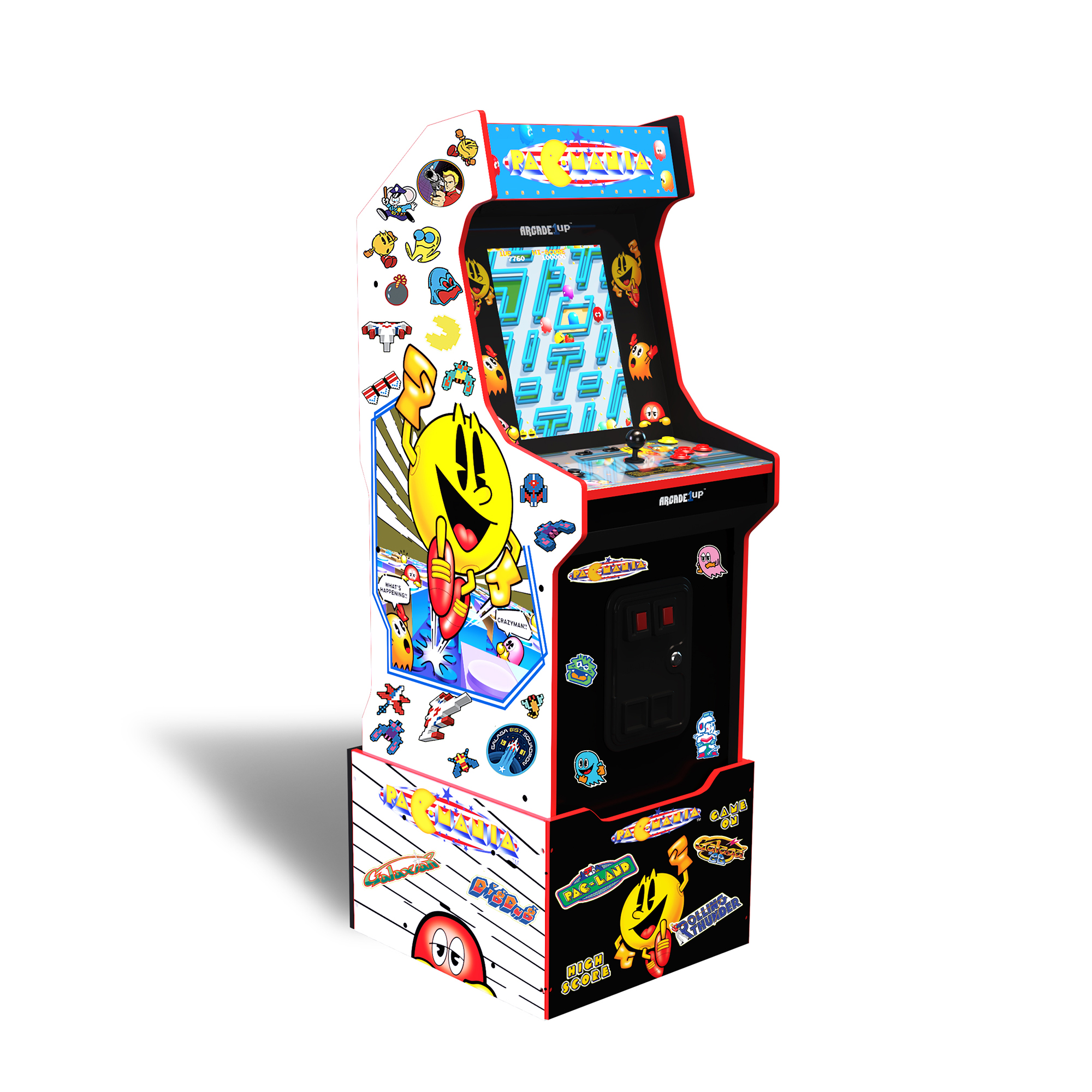 Arcade1UP - 14 Games in 1, PAC-MAN Customizable Video Game Arcade Featuring PAC-MANIA and includes 100 Bonus Stickers - image 2 of 17