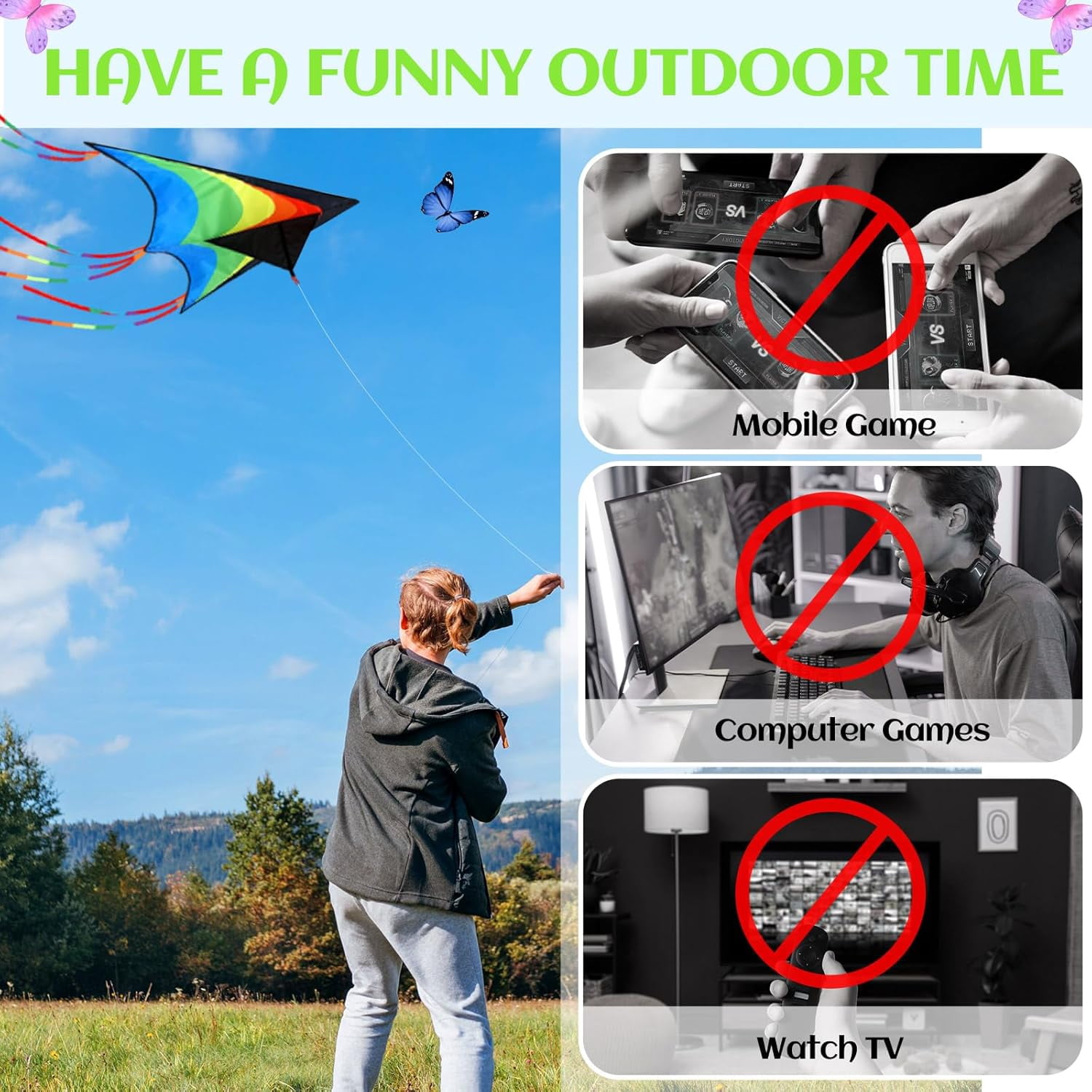 Large Delta Kites for Adults Easy to Fly 57.1 Inch with 328.1 ft String Rainbow Beach Delta Kites for Beginner Outdoor Supplies(Classic)