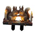 thumbnail image 2 of 2d Dos placas de ardilla Flower Play Bonsai Ornament Light Multifuncional para césped interiores - alina 9x7.8 pulgadas, 2 of 9