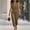 Brown, variant on Sleeveless Cargo Jumpsuit for Women Collared V Neck Zipper Front Casual Romper With Pockets
