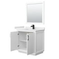 thumbnail image 2 of Wyndham Collection Wcf414136s-Vca-Unsm34 Strada 36" Free Standing Single Basin Vanity Set, 2 of 7