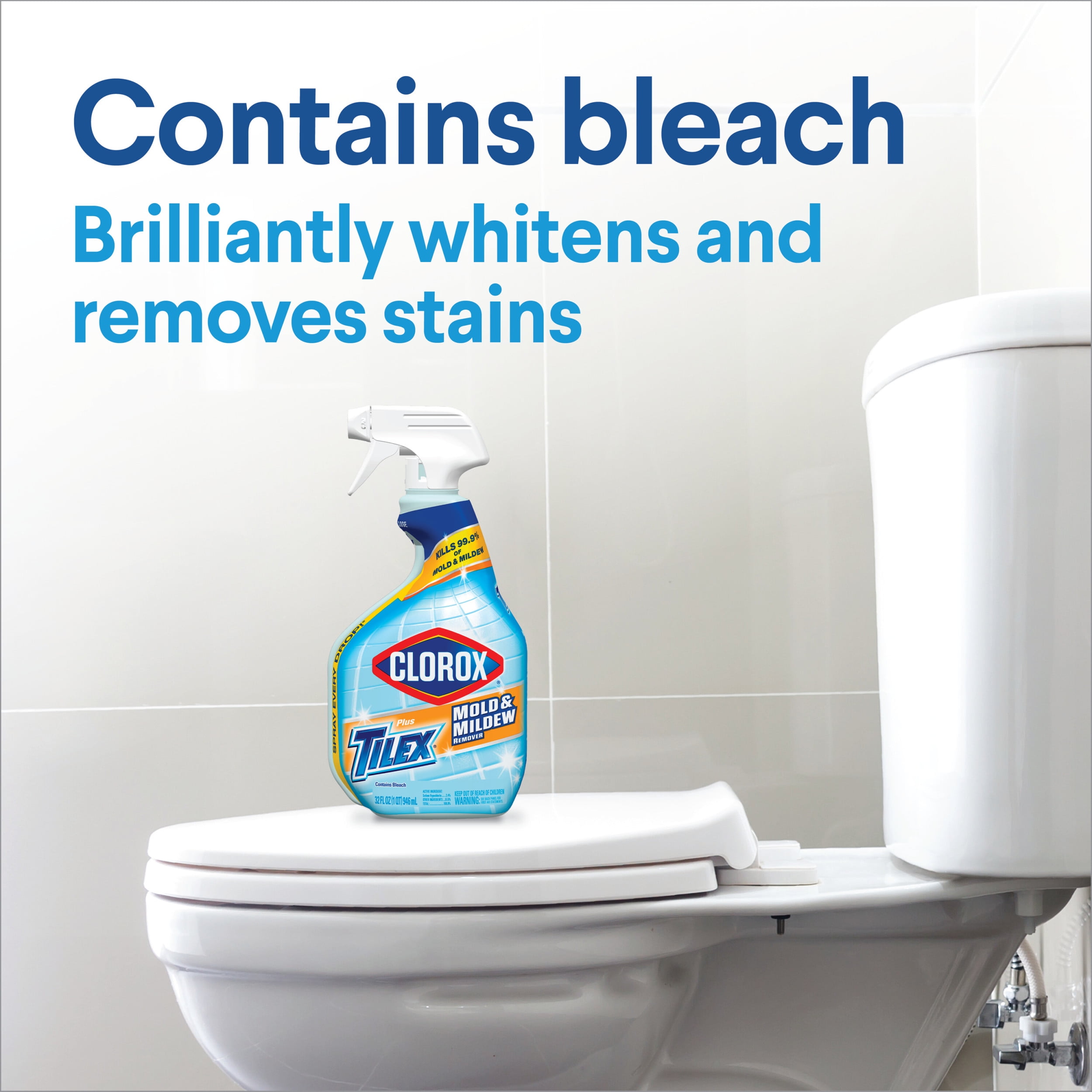 Clorox Bathroom Cleaning Supplies with Grout Cleaner, Toilet Bowl Cleaner,  & Drain Cleaner