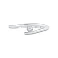 thumbnail image 2 of Diamond Princess 10kt White Gold Womens Round Diamond Solitaire Promise Ring 1/10 Cttw, 2 of 4