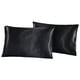 thumbnail image 1 of Funda de almohada de seda sintética Funda de almohada Funda de almohada de lijado Funda de almohada de color sólido, 1 of 6