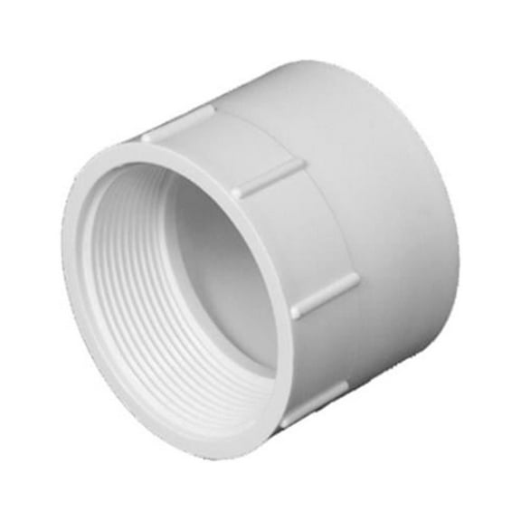 Charlotte Pipe PVC 00101  1000HA Schedule 40 DWV Pipe Adapter, PVC, 2 In. FPT - Quantity 100