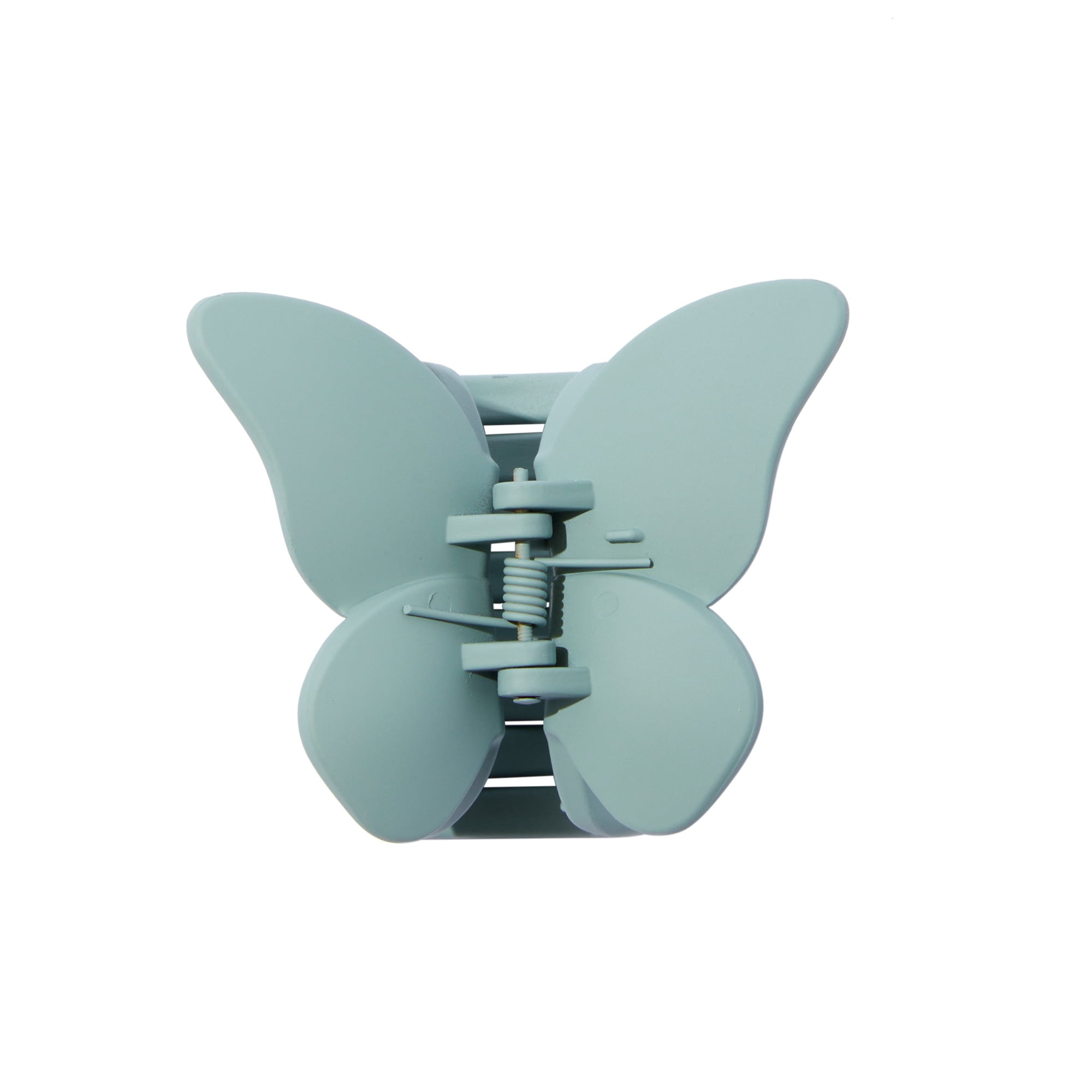 Claire's Tween Girls Classic Butterfly Medium Hair Claw Clips, Blue and Black, 2-Pack